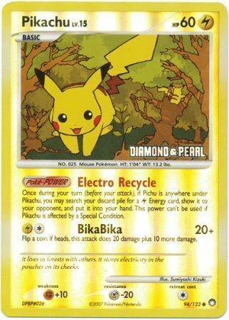 Pikachu Card Front