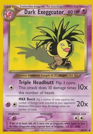 Dark Exeggcutor Card Front