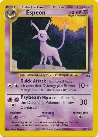 Espeon Card Front