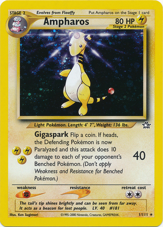 Ampharos Card Front