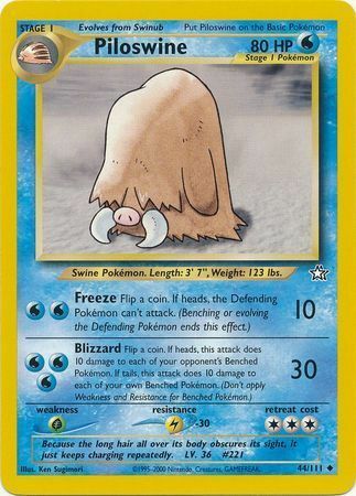 Piloswine Card Front