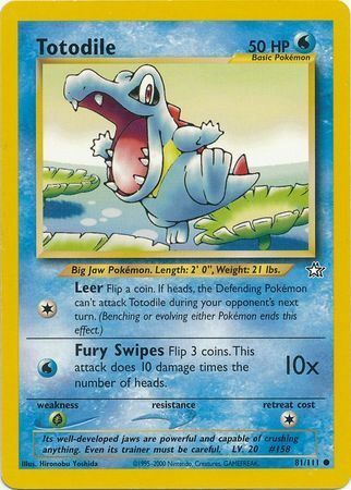 Totodile Card Front