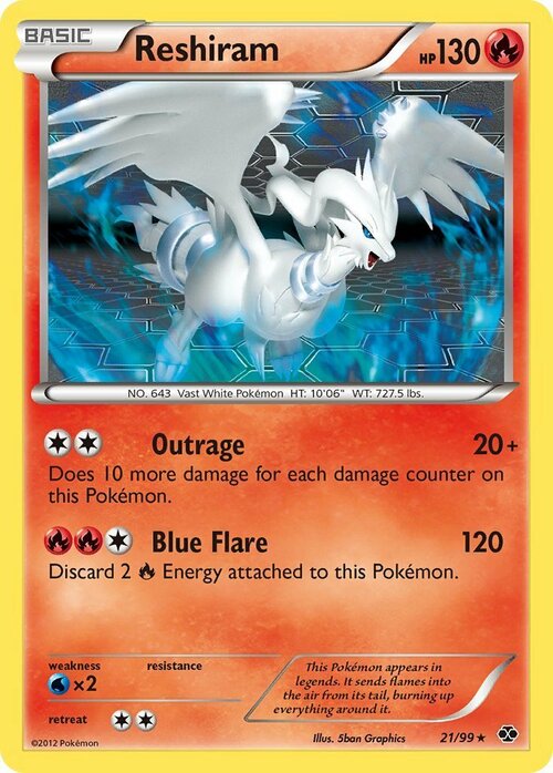 Reshiram Card Front