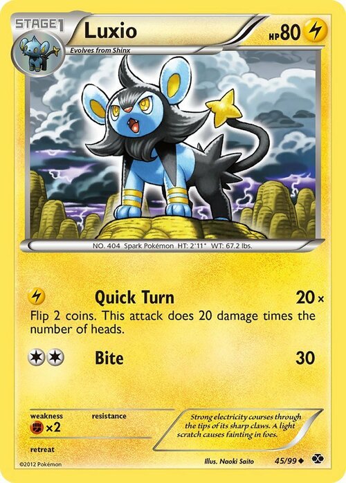 Luxio [Quick Turn | Bite] Card Front