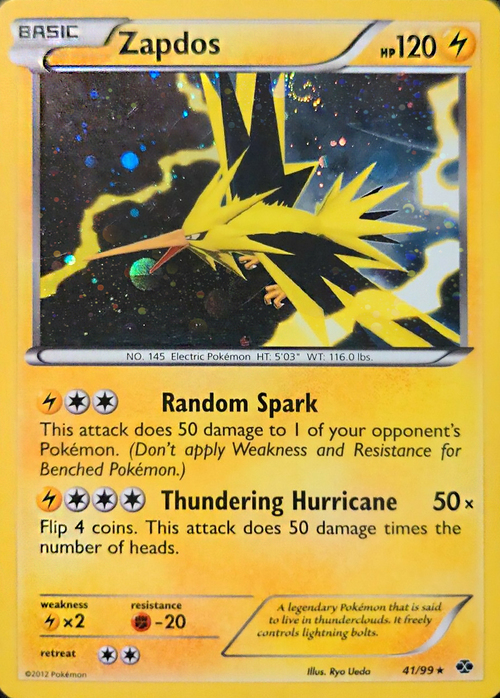 Zapdos Card Front