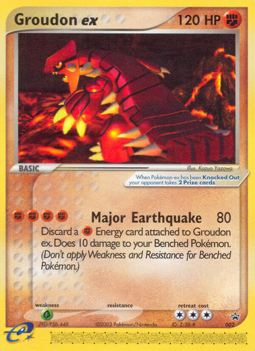 Groudon ex Card Front