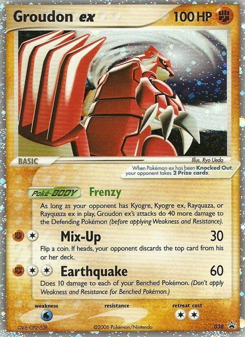 Groudon ex Card Front