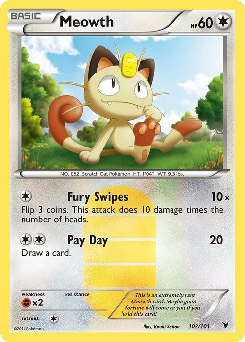 Meowth Card Front