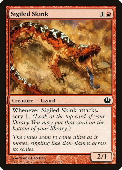 Sigiled Skink Card Front