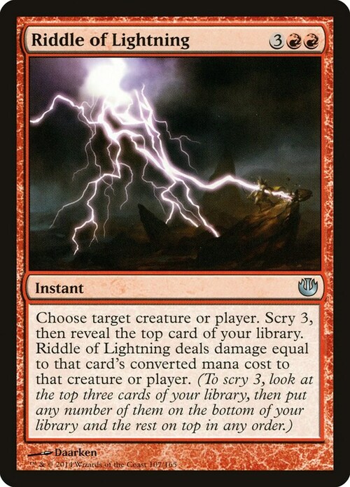 Riddle of Lightning Card Front