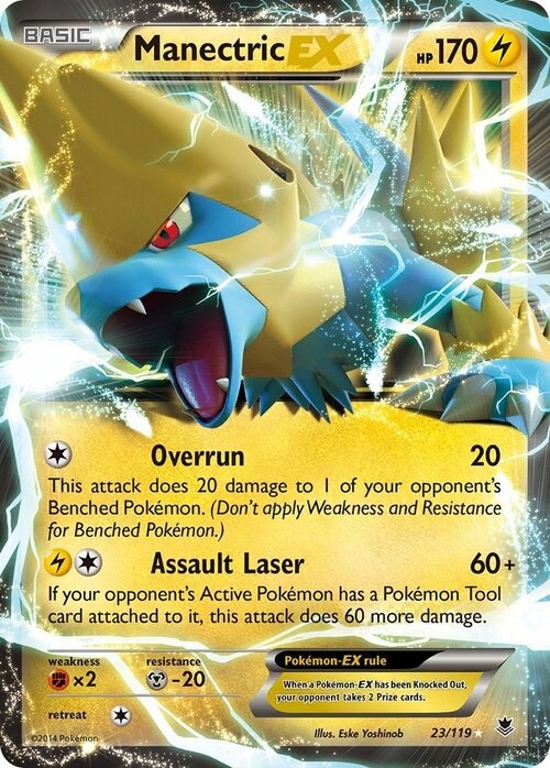 Manectric EX Card Front