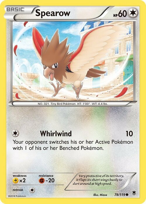 Spearow Card Front