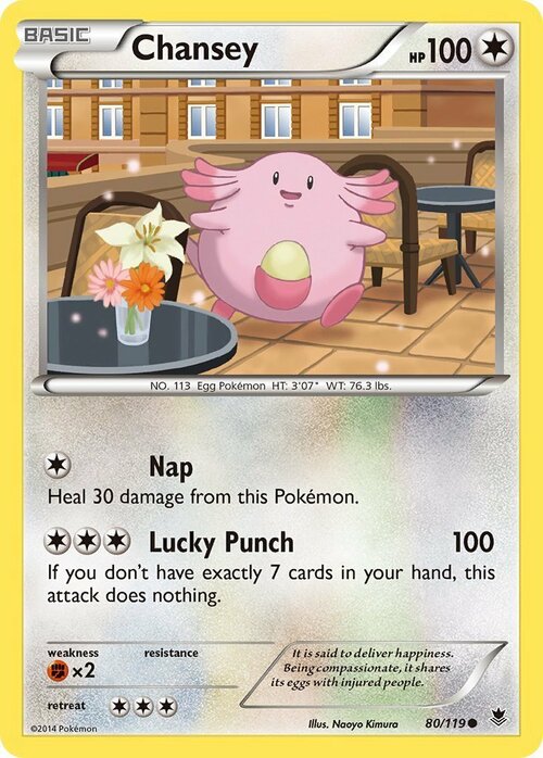 Chansey Card Front