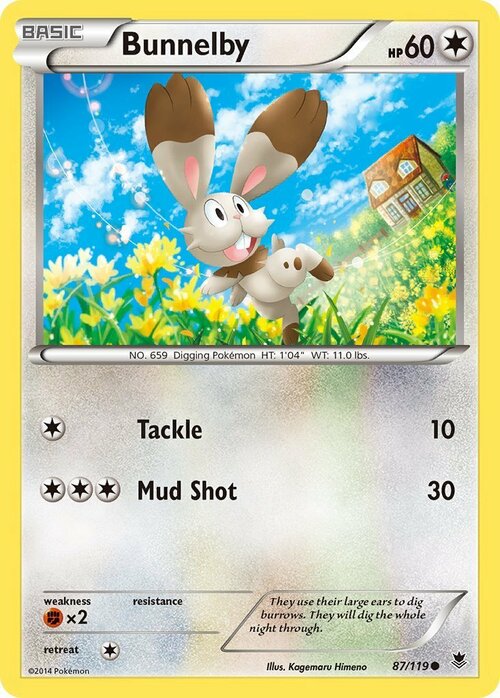 Bunnelby Card Front