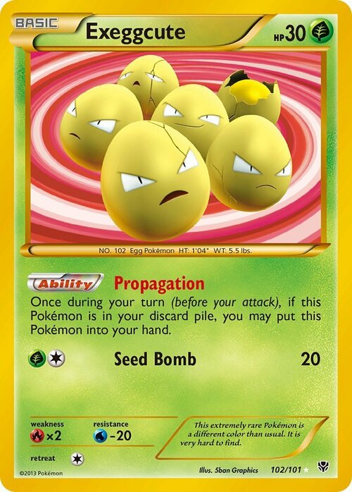 Exeggcute Card Front