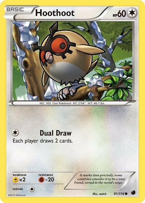 Hoothoot Card Front