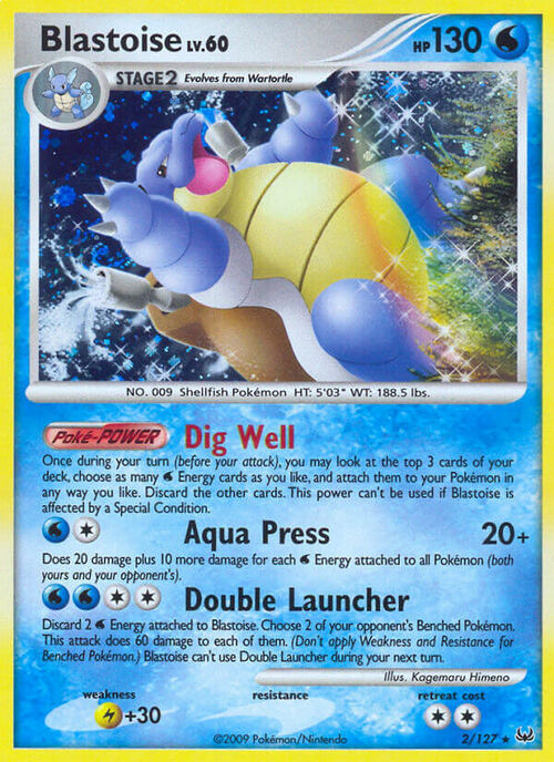 Blastoise Lv.60 Card Front