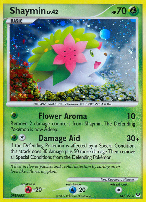 Shaymin Lv.42 Card Front