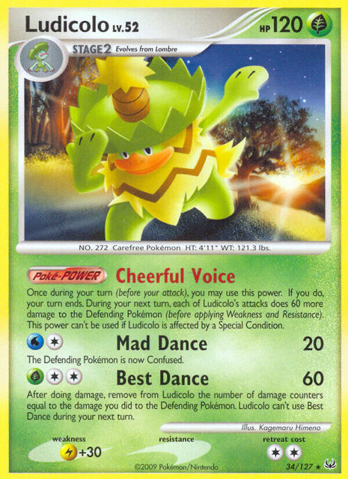 Ludicolo Lv.52 Card Front