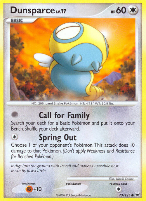 Dunsparce Lv.17 Card Front