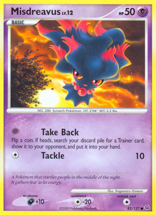 Misdreavus Lv.12 Card Front