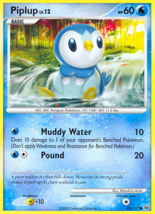 Piplup Lv.12 Card Front