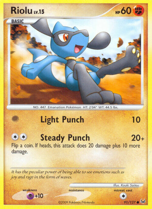 Riolu Lv.15 Card Front