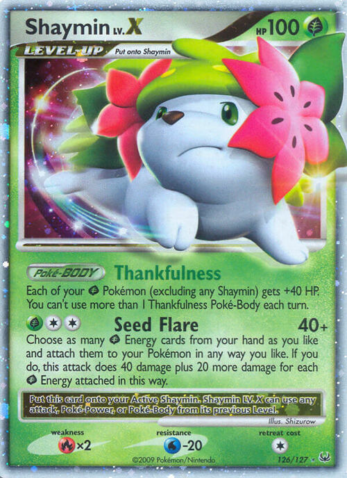 Shaymin LV.X Card Front