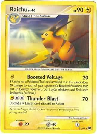 Raichu Card Front