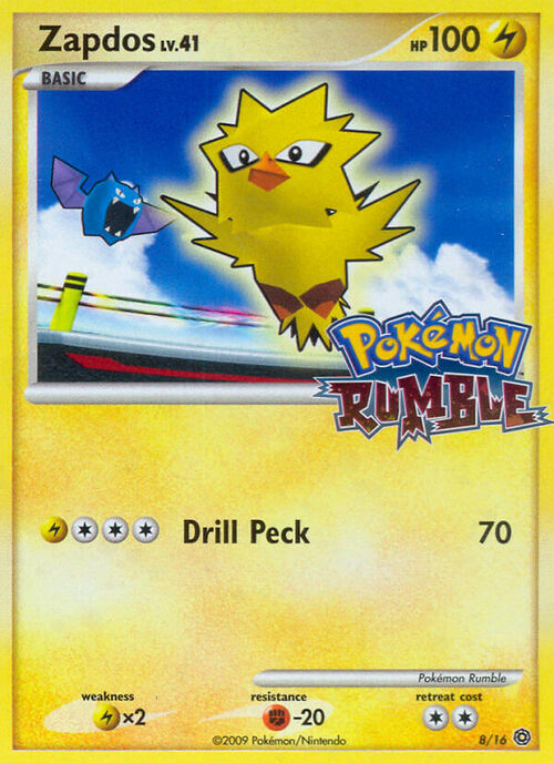 Zapdos Card Front