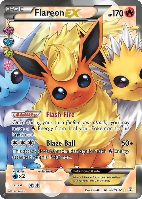 Flareon EX Card Front