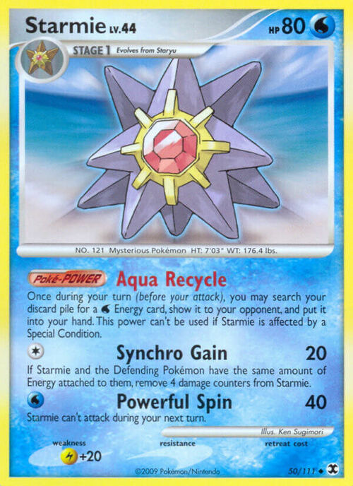 Starmie Card Front