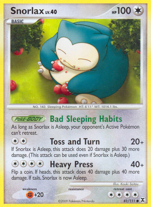 Snorlax Card Front