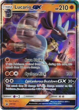 Lucario GX Card Front