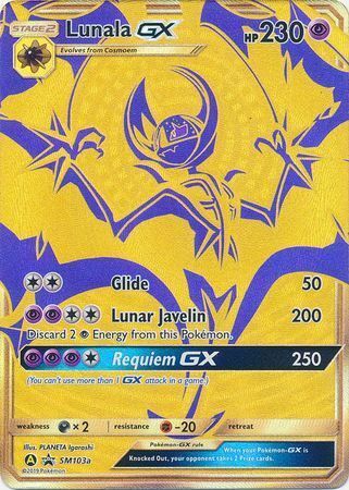 Lunala GX Card Front