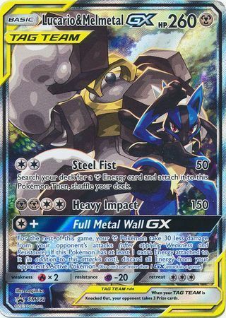 Lucario & MelmetalTag Team GX Card Front