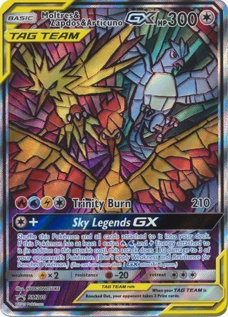 Moltres & Zapdos & ArticunoTag Team GX Card Front