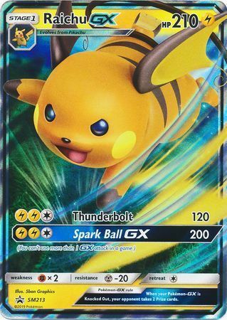 Raichu GX Card Front