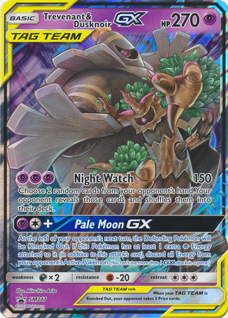 Trevenant & DusknoirTag Team GX Card Front