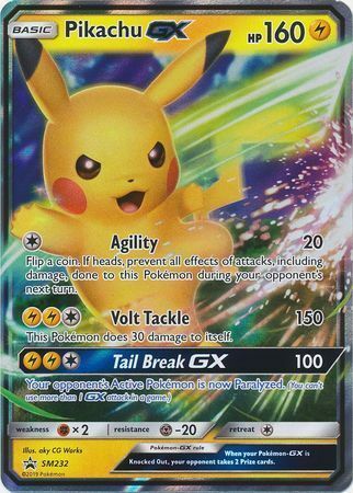 Pikachu GX Card Front