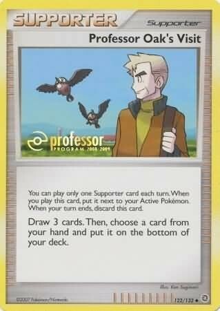 Professor Oak's Visit Card Front