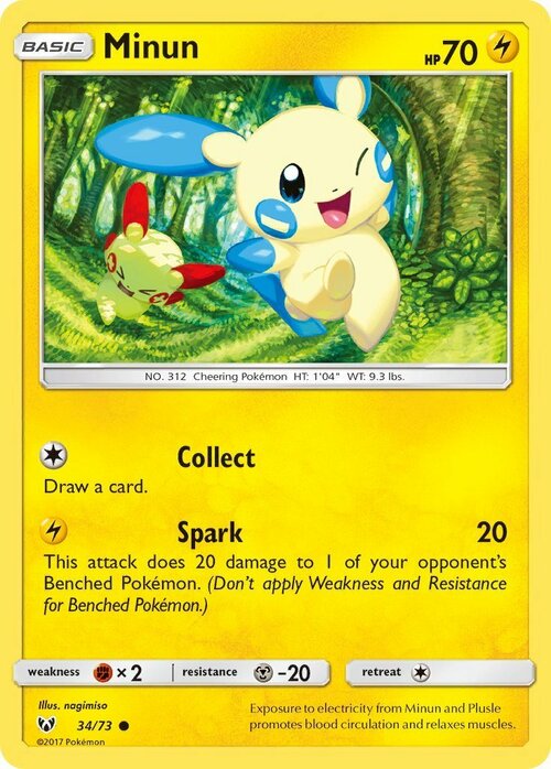 Minun Card Front