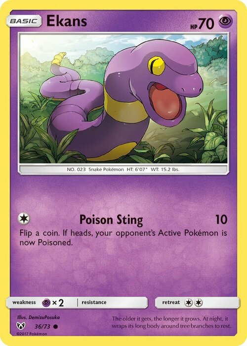 Ekans Card Front