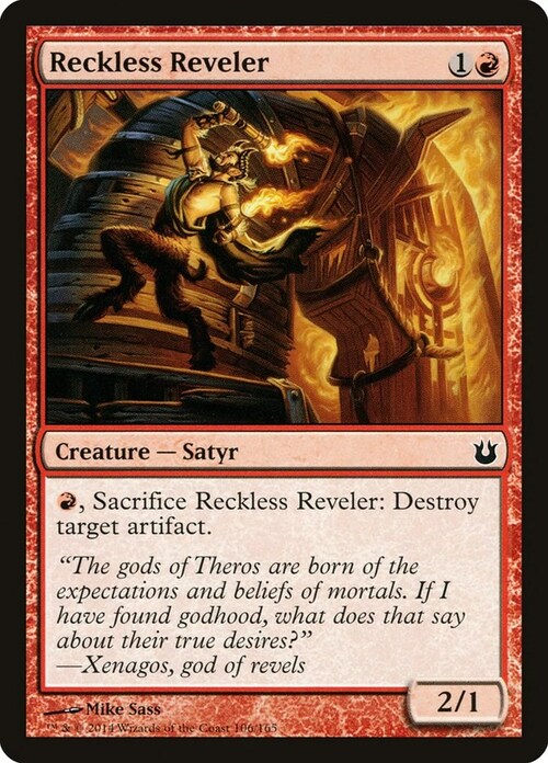 Reckless Reveler Card Front