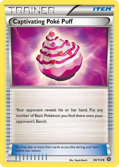 Captivating Poké Puff Card Front