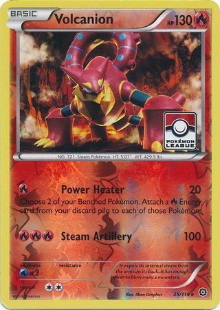 Volcanion Card Front