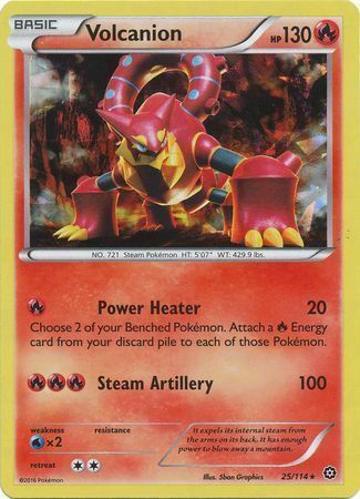 Volcanion Card Front