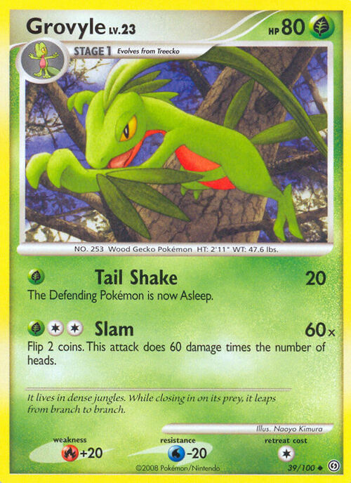 Grovyle Card Front