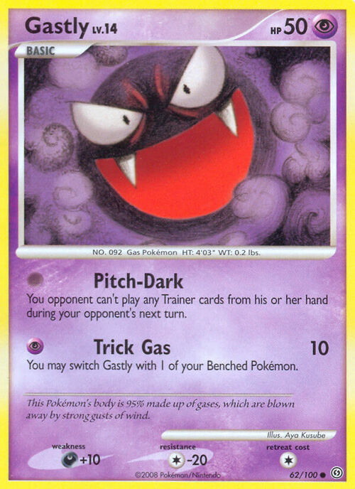 Gastly Card Front