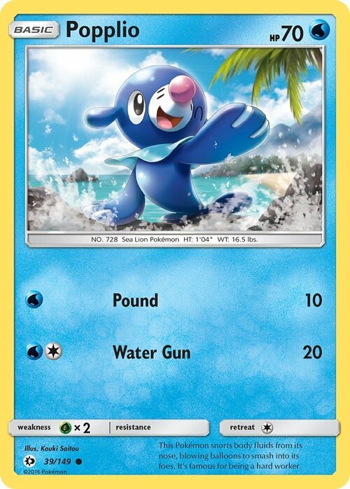 Popplio [Botta | Pistolacqua] Card Front